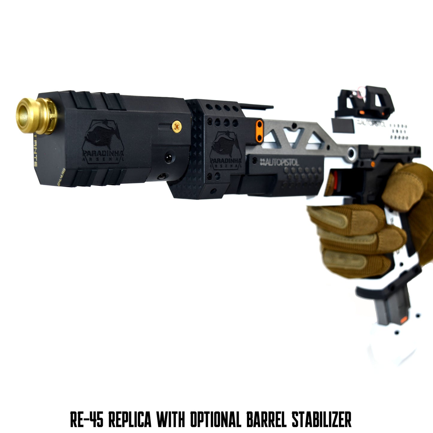 RE-45 Auto Pistol Prop, Arctic