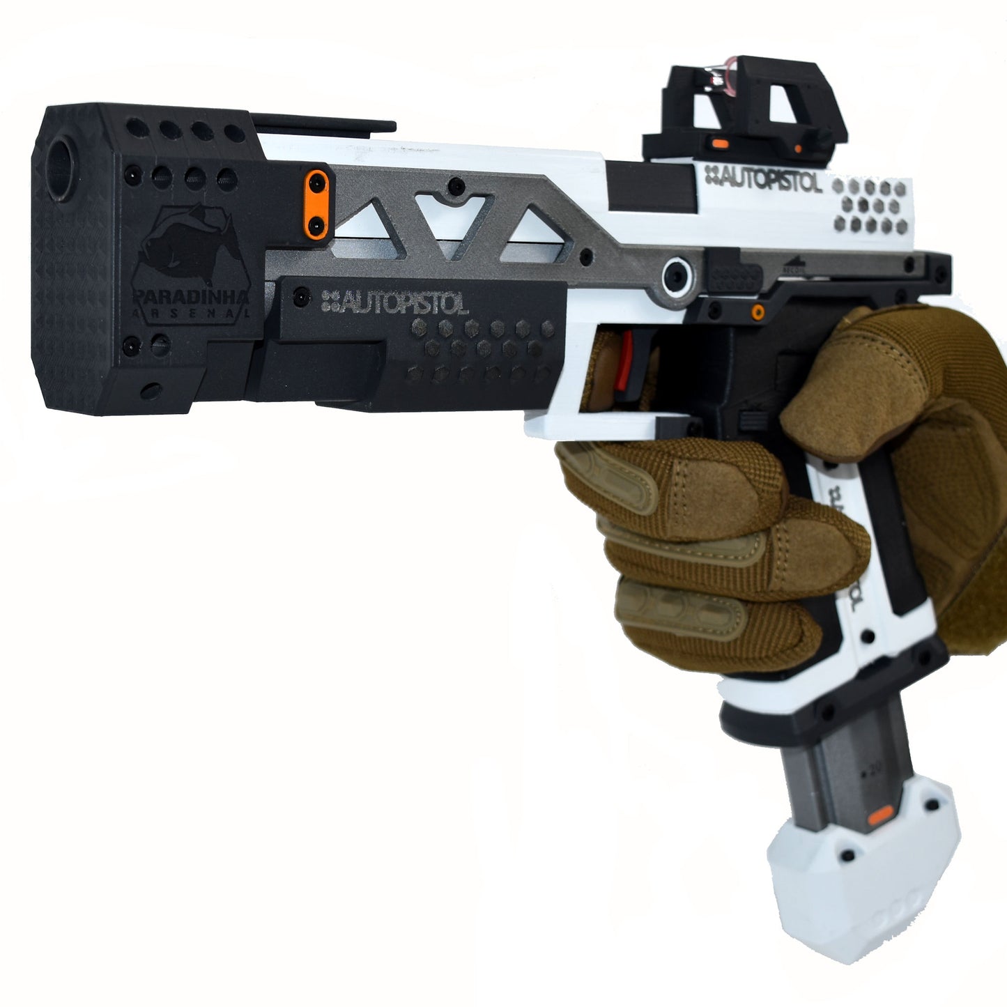 RE-45 Auto Pistol Prop, Arctic