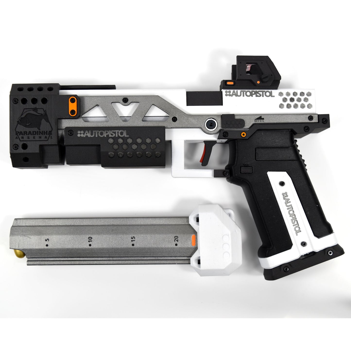 RE-45 Auto Pistol Prop, Arctic