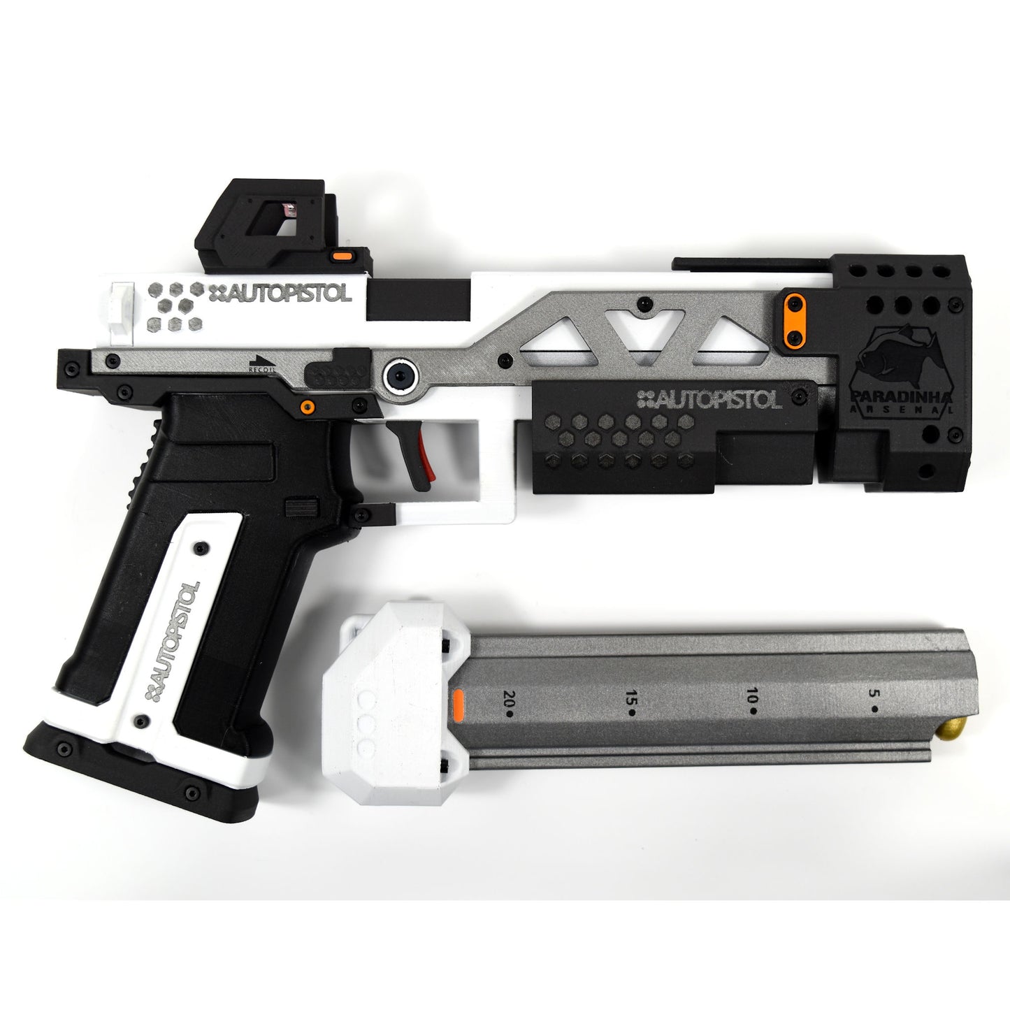 RE-45 Auto Pistol Prop, Arctic