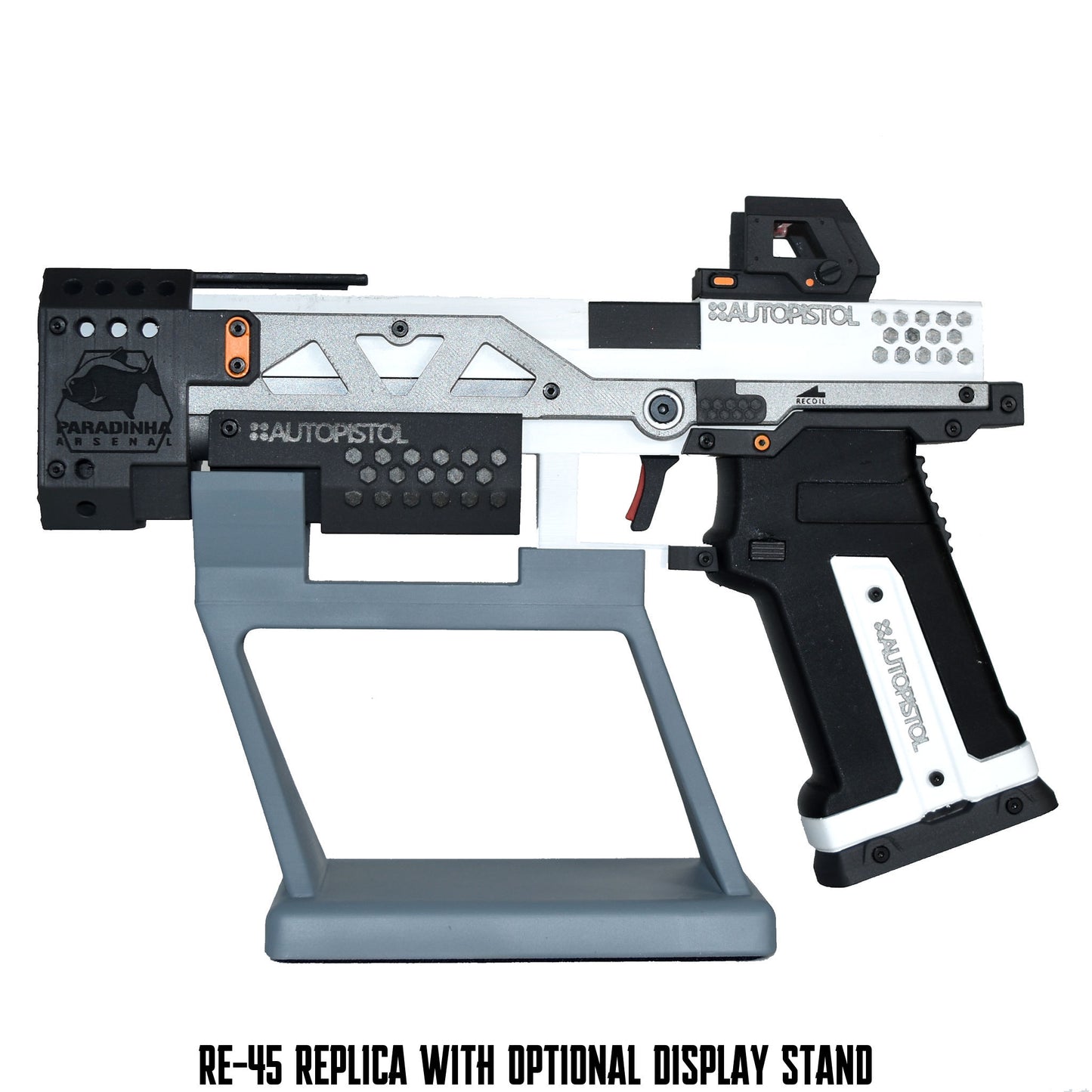 RE-45 Auto Pistol Prop, Arctic