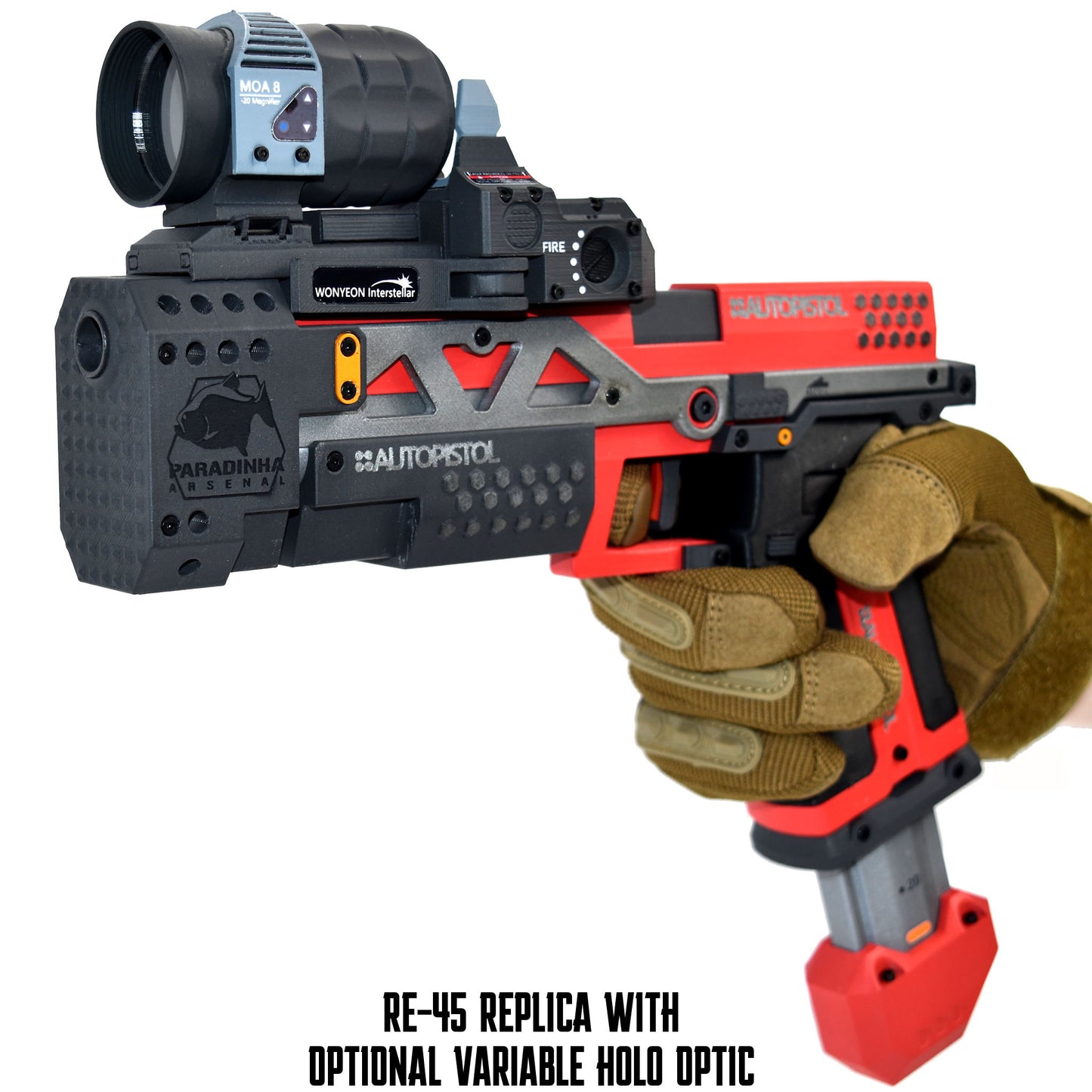 RE-45 Auto Pistol Prop, Cardinal