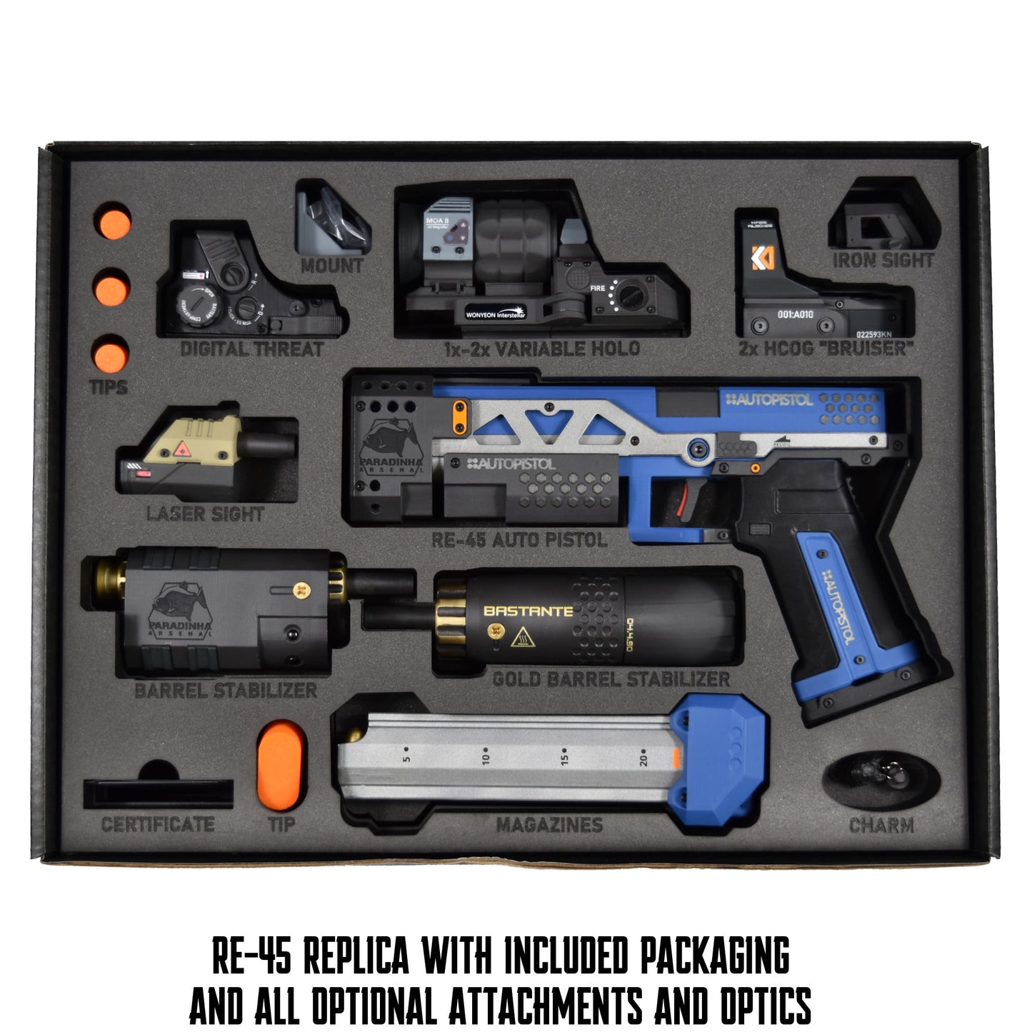 RE-45 Auto Pistol Prop, Clearwater