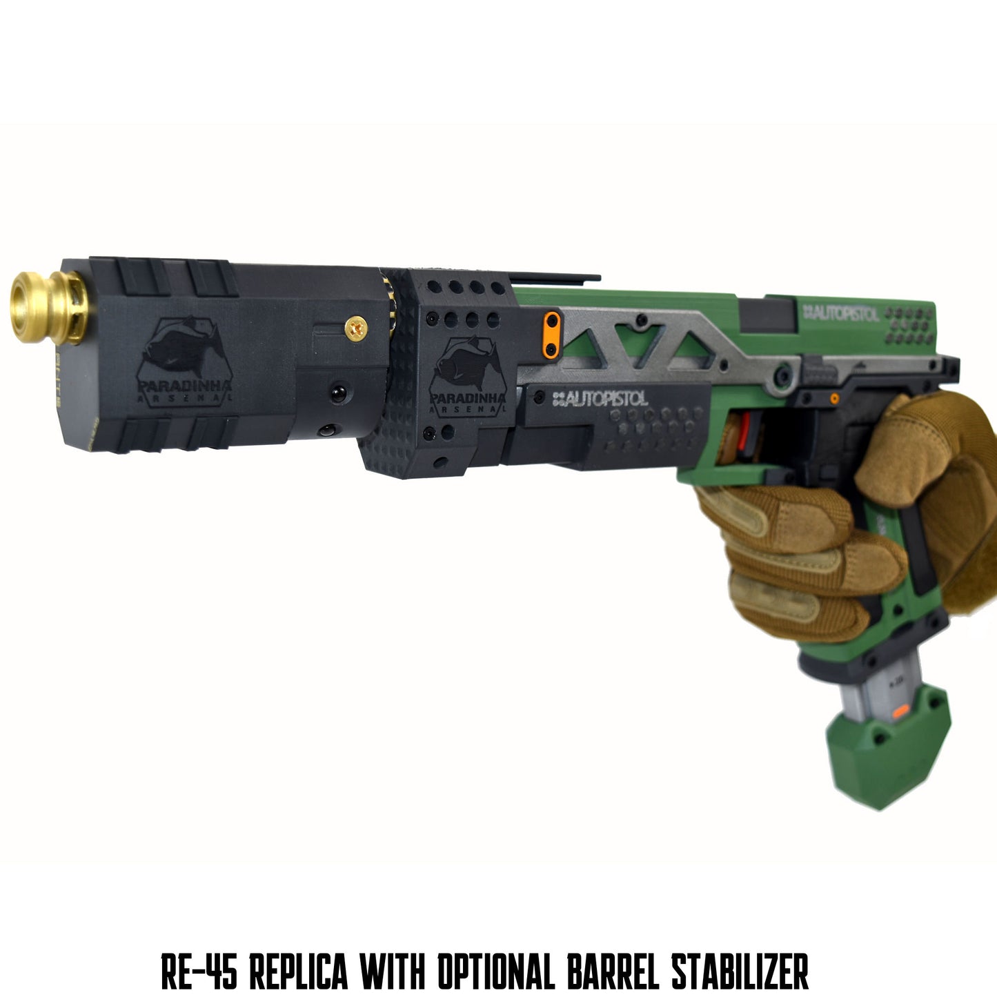 RE-45 Auto Pistol Prop, Evergreen