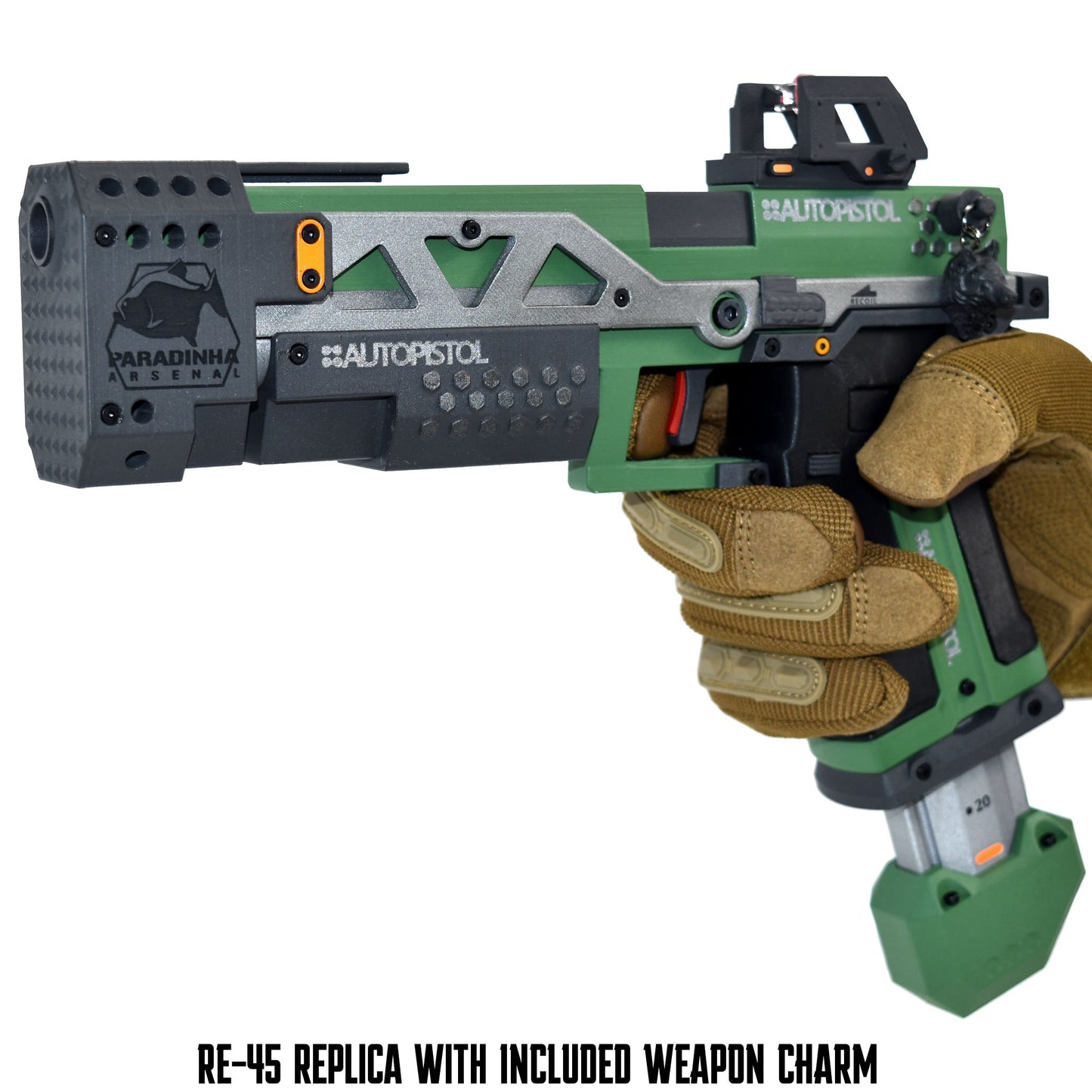 RE-45 Auto Pistol Prop, Evergreen