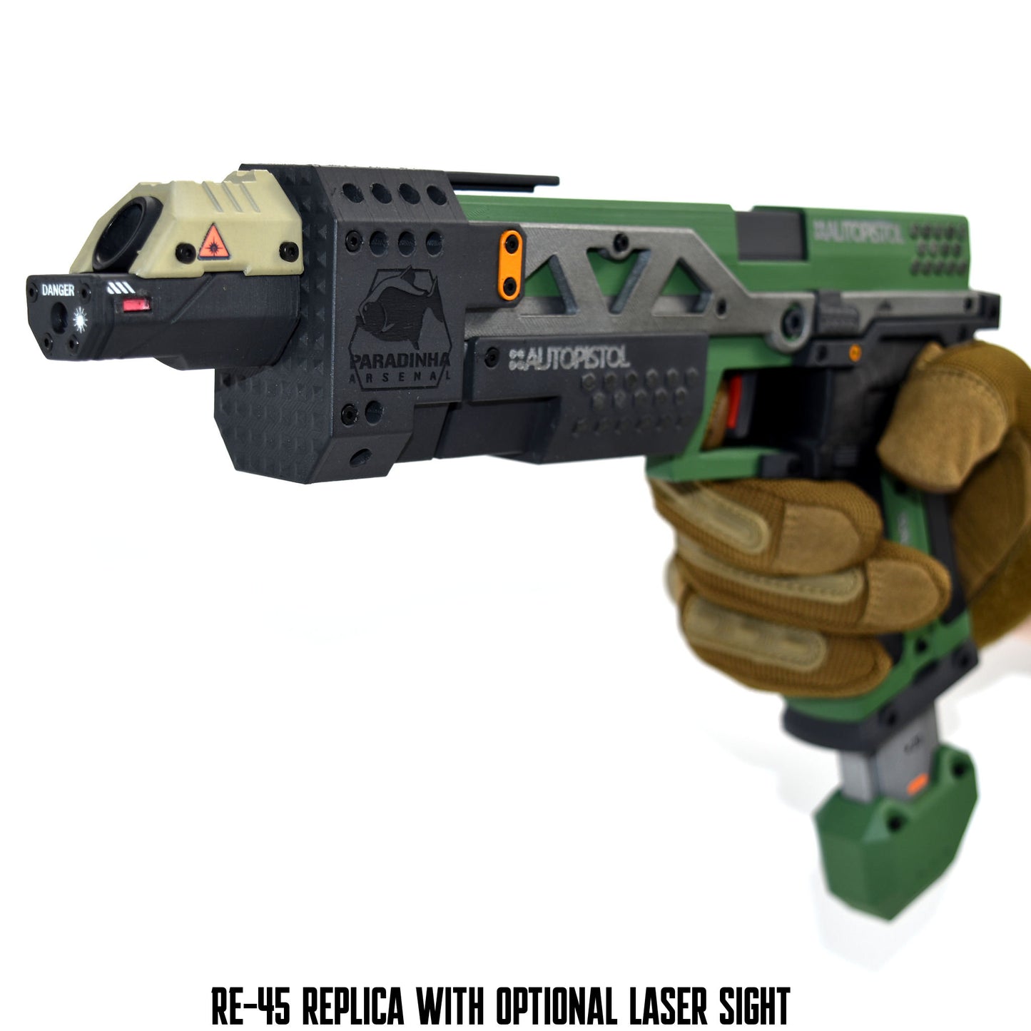 RE-45 Auto Pistol Prop, Evergreen