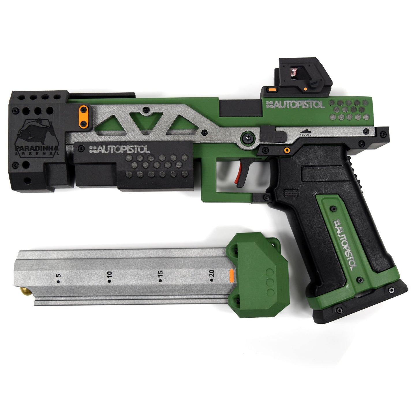 RE-45 Auto Pistol Prop, Evergreen