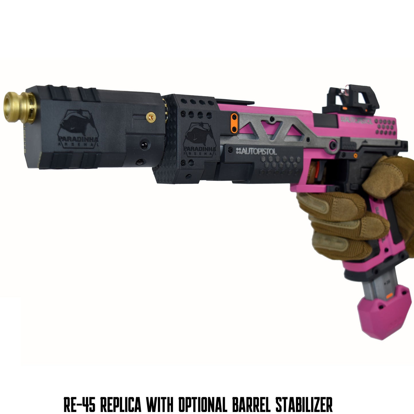 RE-45 Auto Pistol Prop, Flamingo