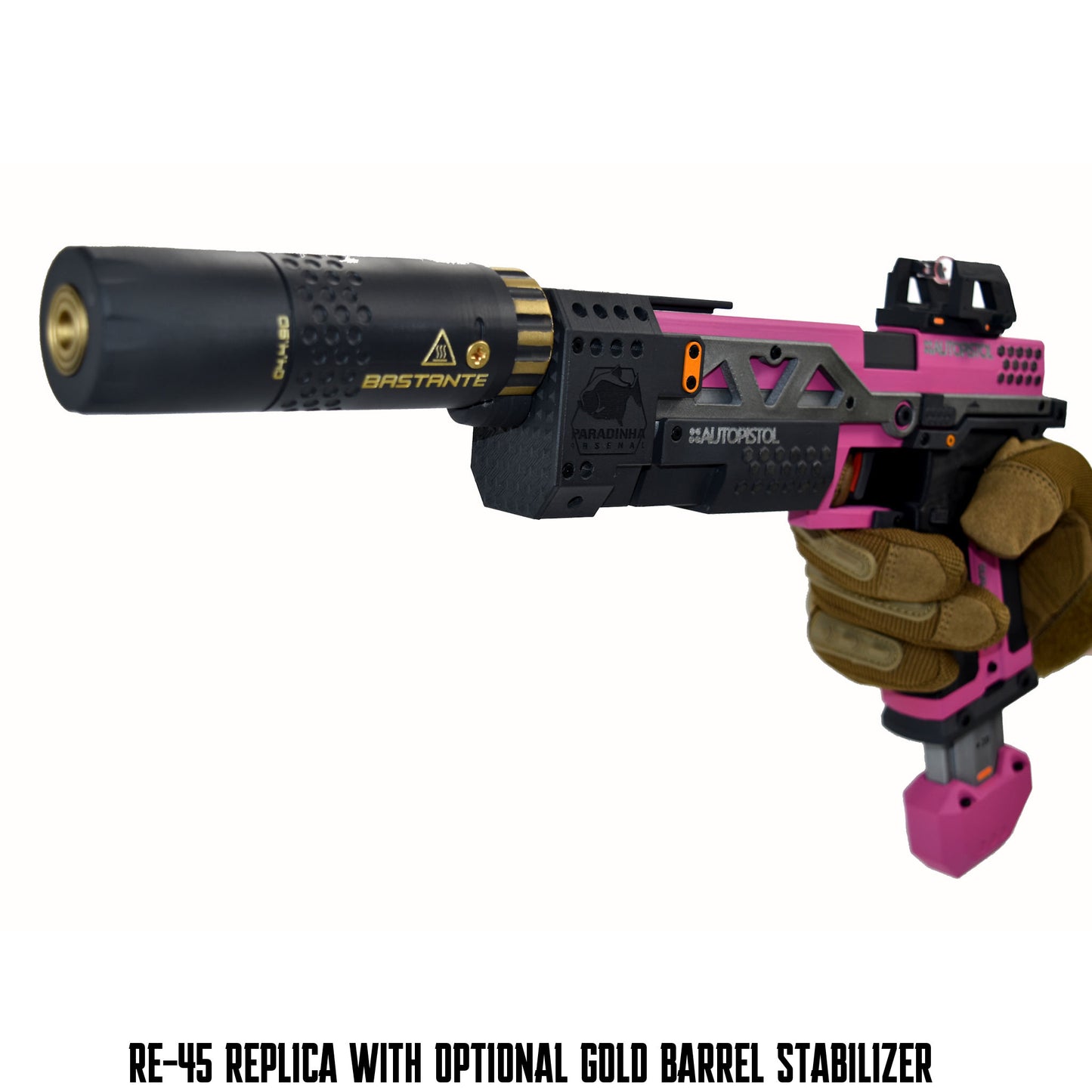RE-45 Auto Pistol Prop, Flamingo