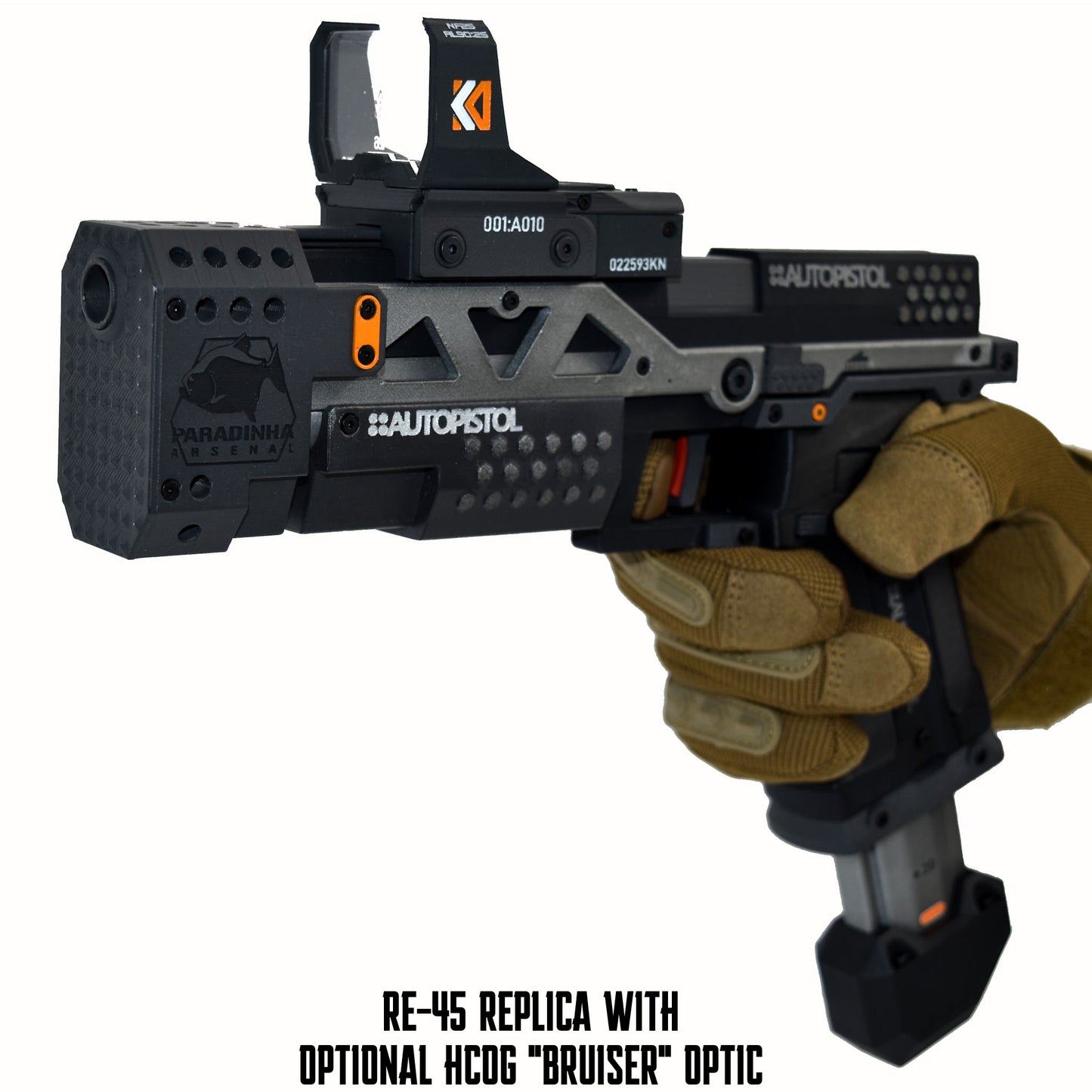 RE-45 Auto Pistol Prop, Midnight