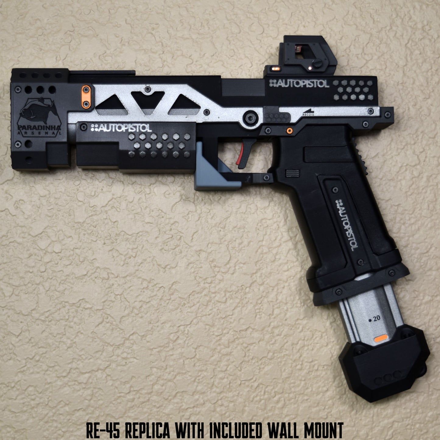 RE-45 Auto Pistol Prop, Midnight