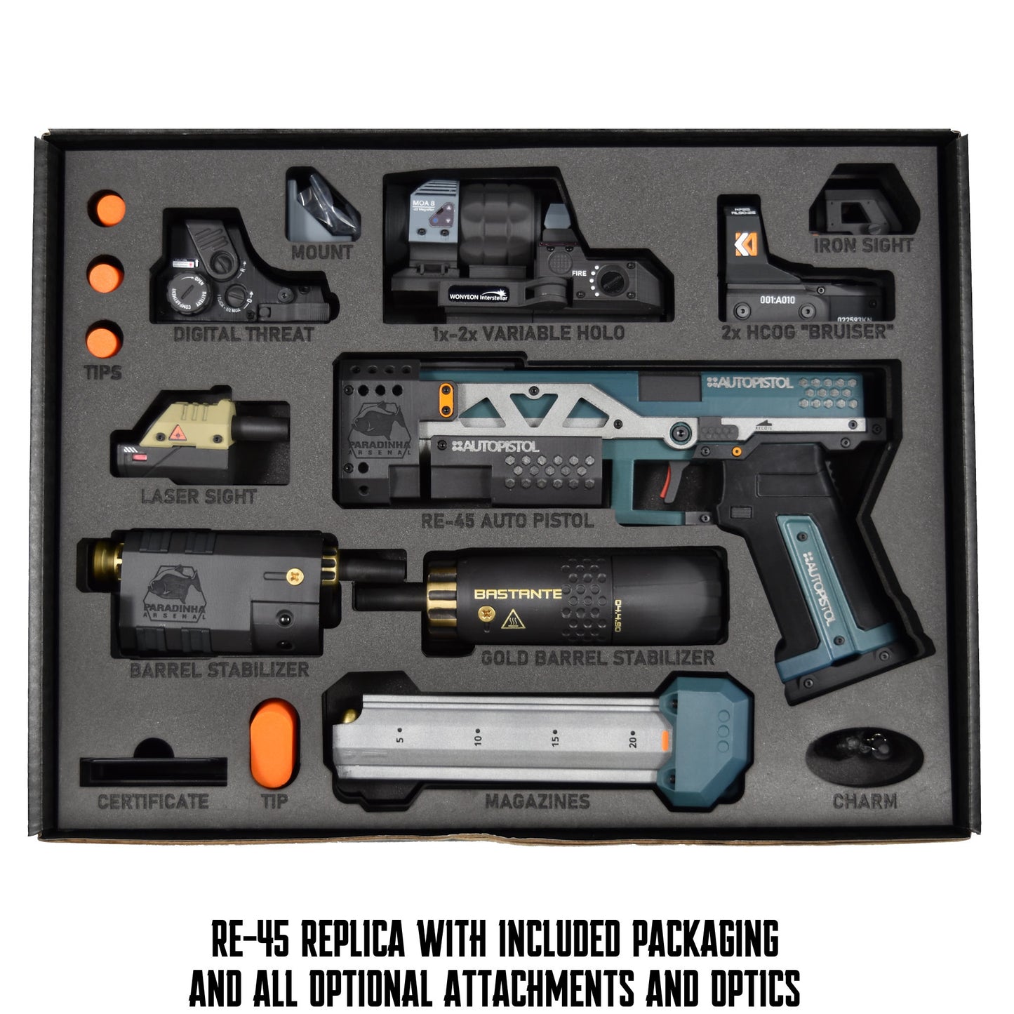 RE-45 Auto Pistol Prop, Rainforest