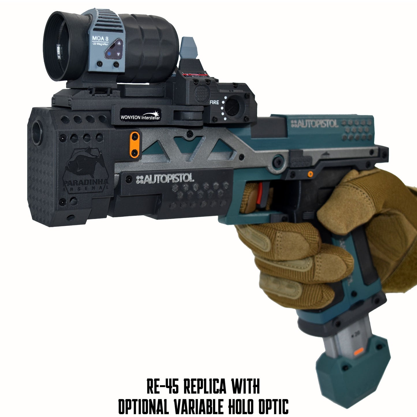 RE-45 Auto Pistol Prop, Rainforest