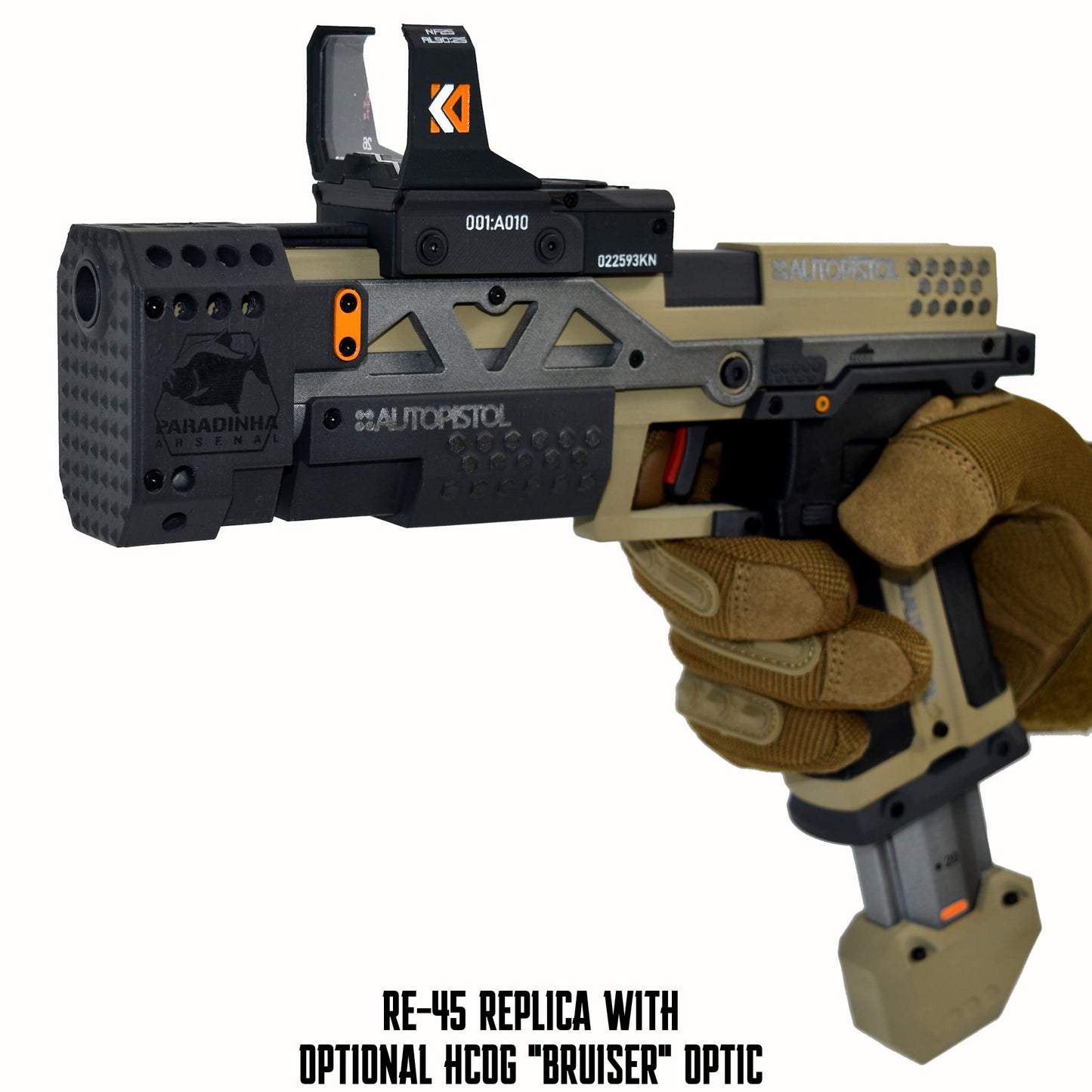 RE-45 Auto Pistol Prop, Sandstorm