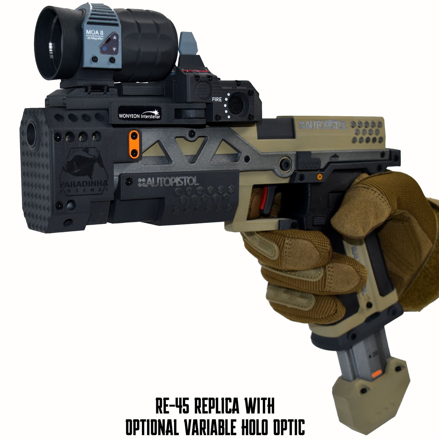 RE-45 Auto Pistol Prop, Sandstorm