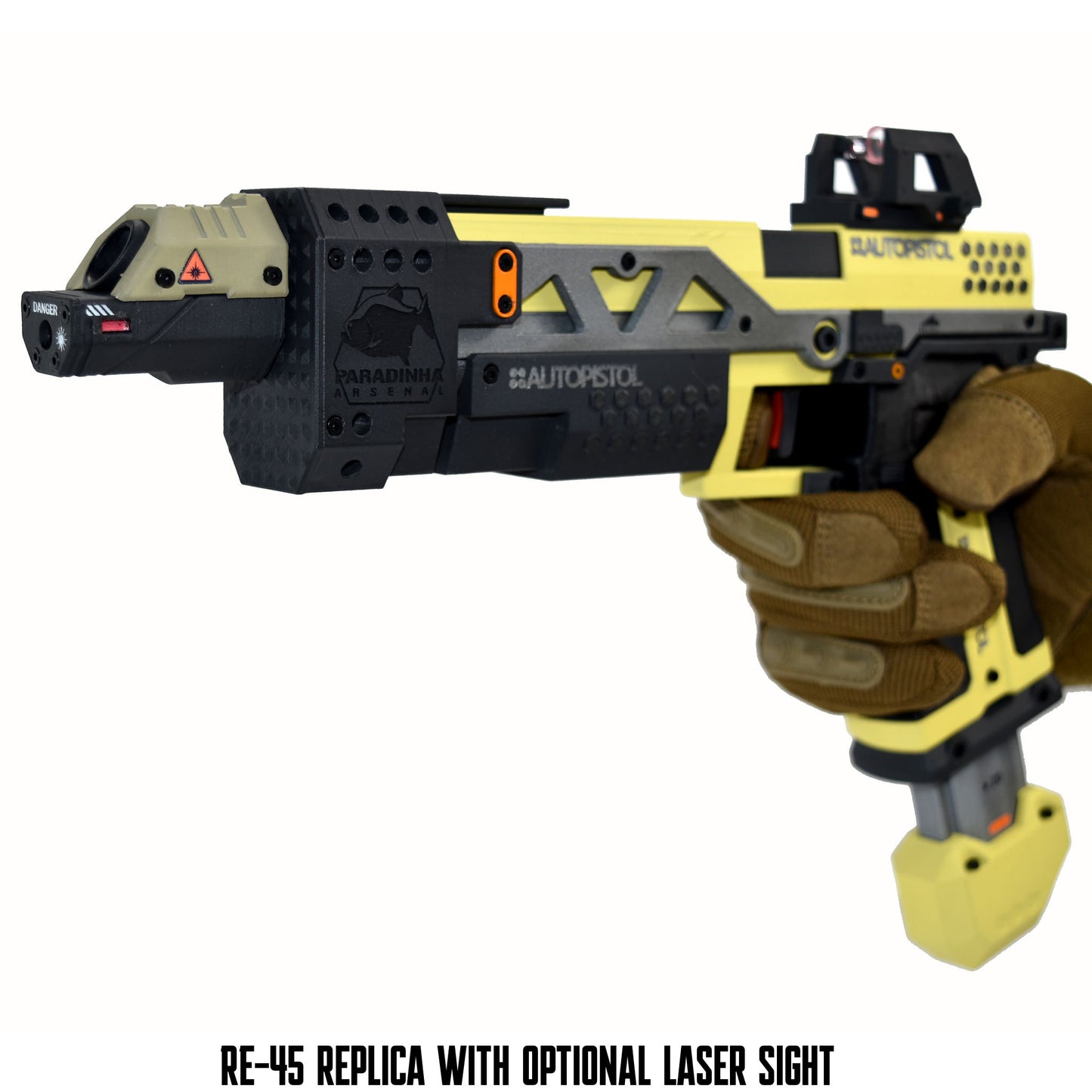 RE-45 Auto Pistol Prop, Sunfire