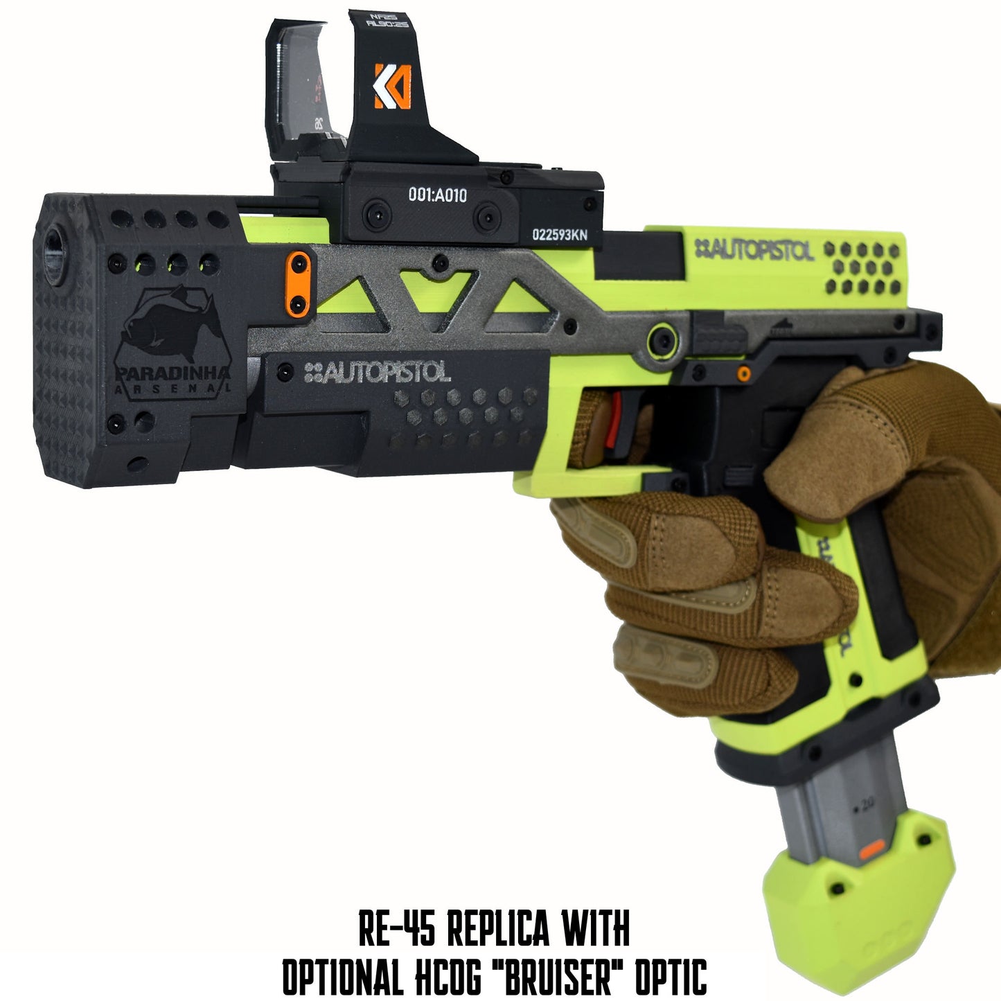 RE-45 Auto Pistol Prop, Clover