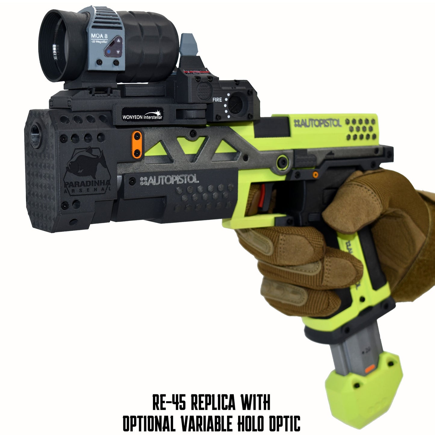 RE-45 Auto Pistol Prop, Clover
