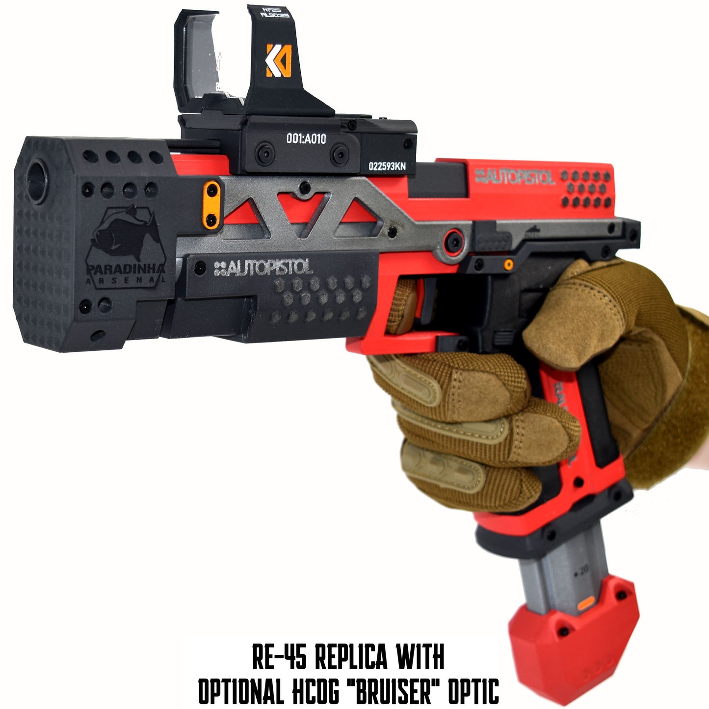 RE-45 Auto Pistol Prop, Cardinal