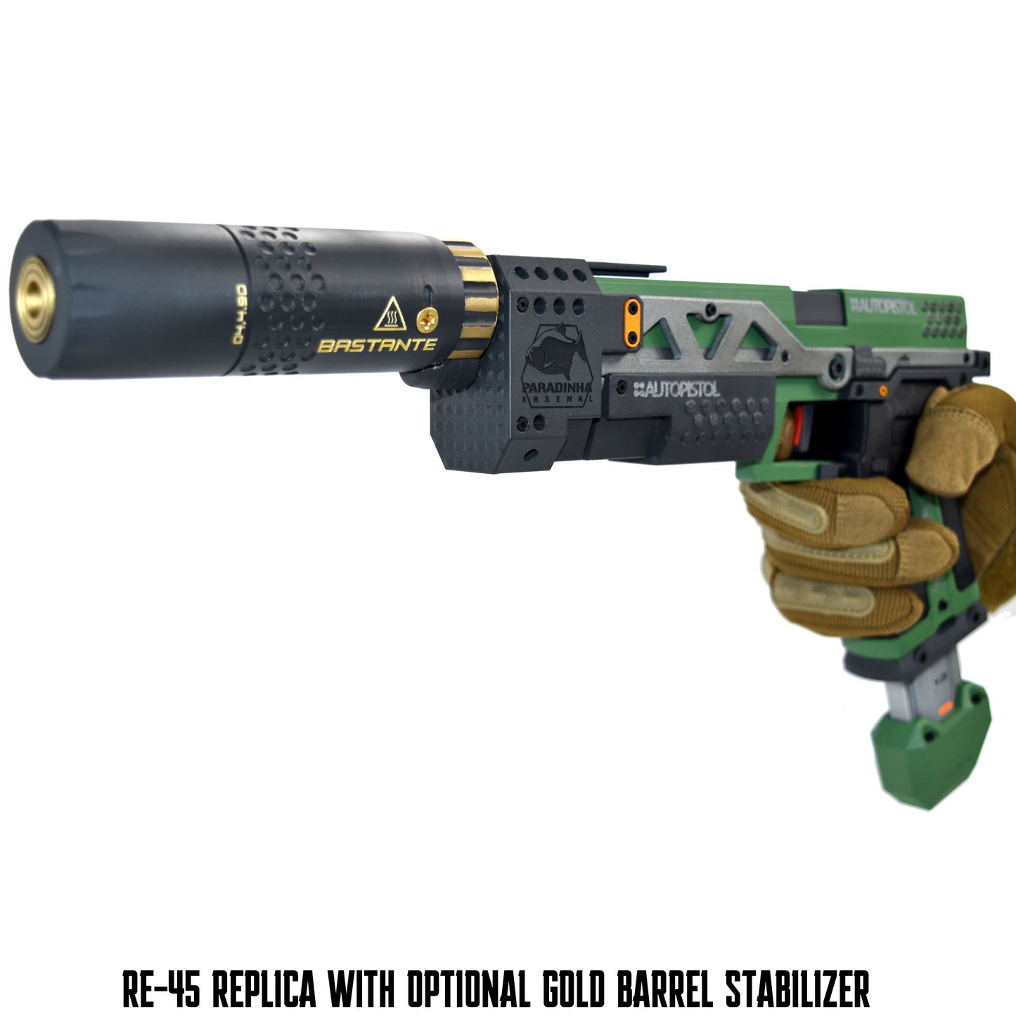 RE-45 Auto Pistol Prop, Evergreen