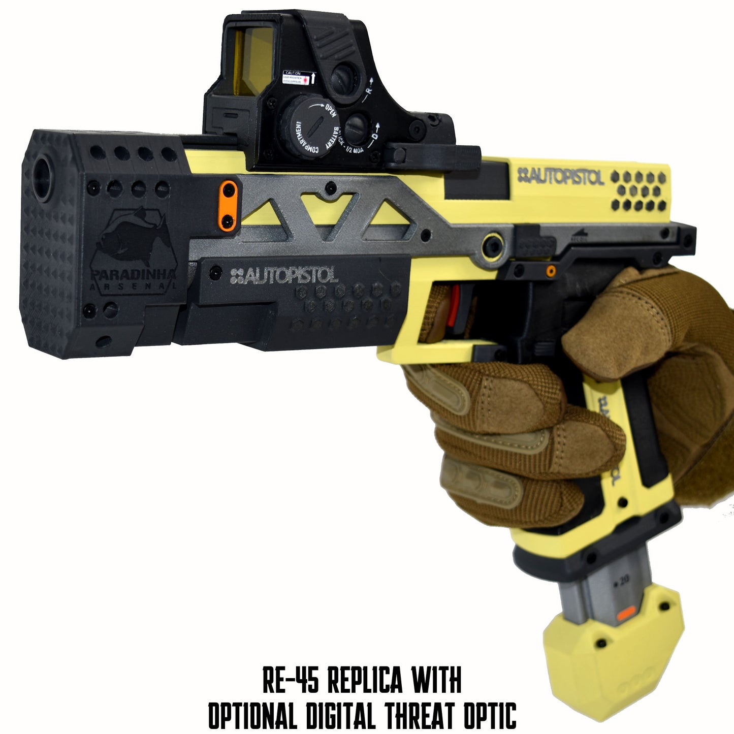 RE-45 Auto Pistol Prop, Sunfire