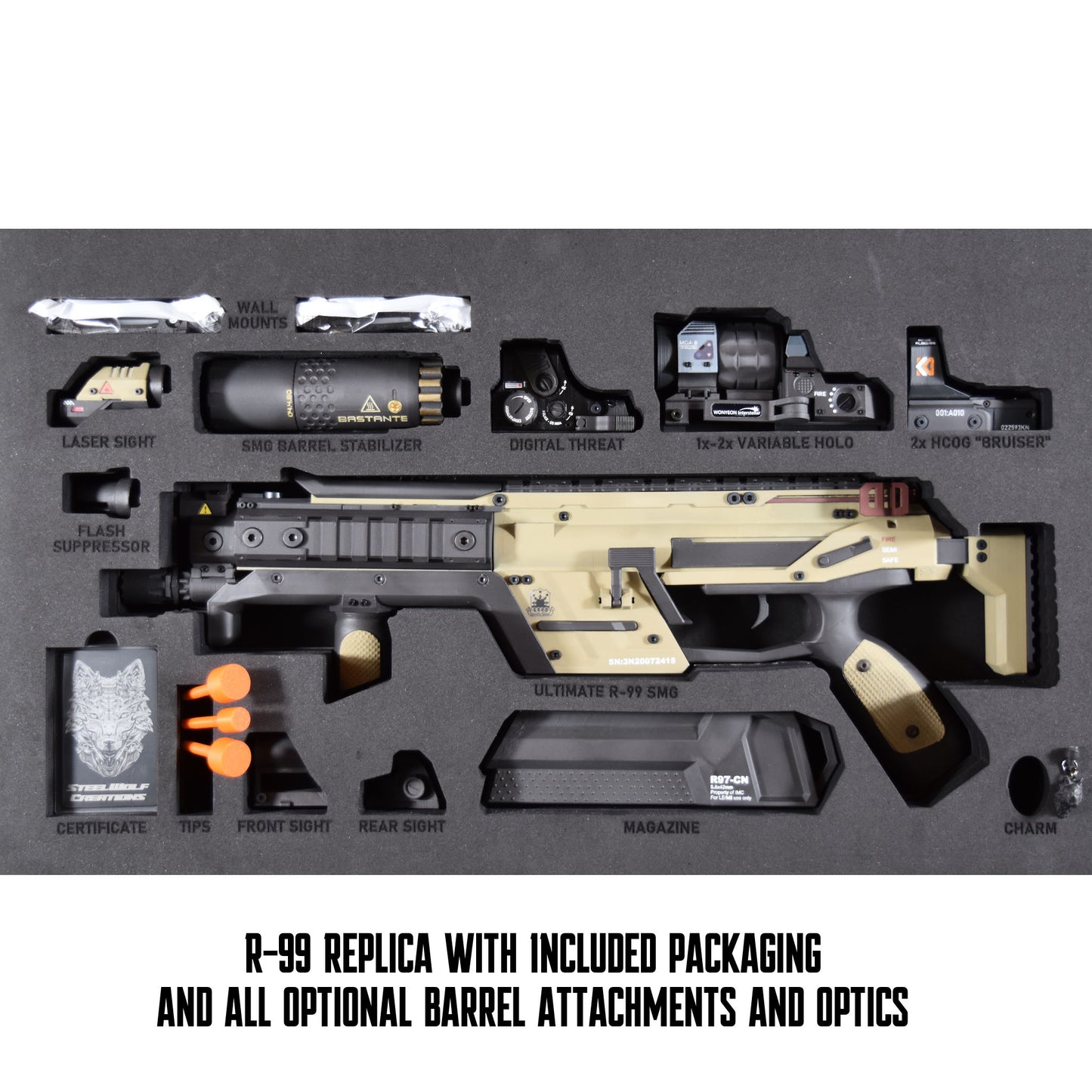 R-99 SMG Prop, Factory Issue
