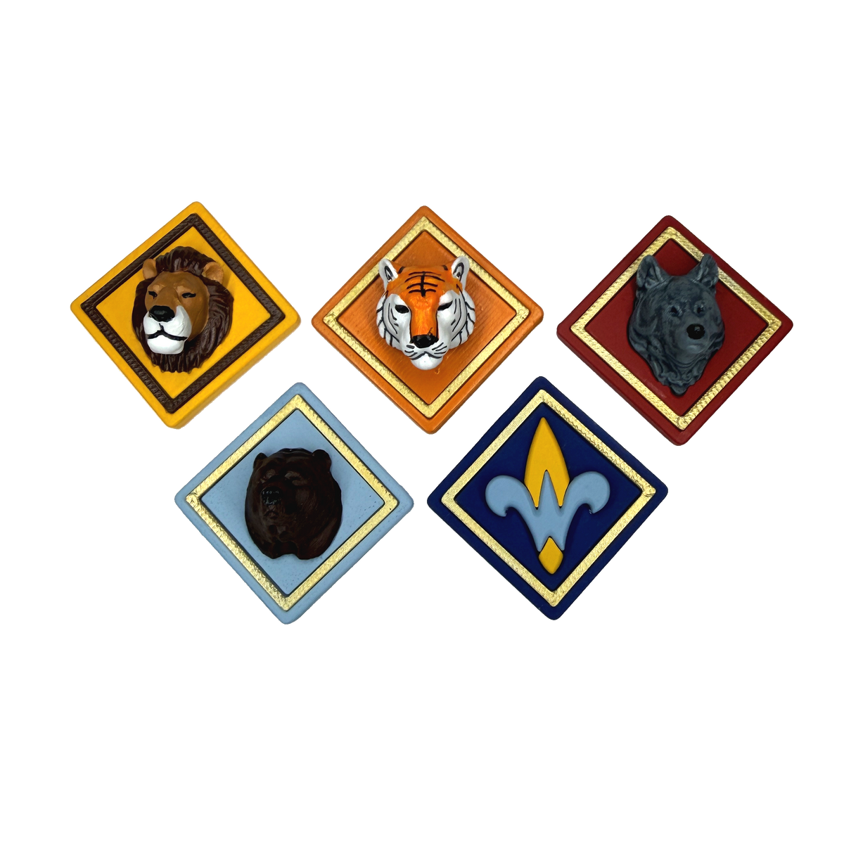 Set of 5 Cub Scout Emblems