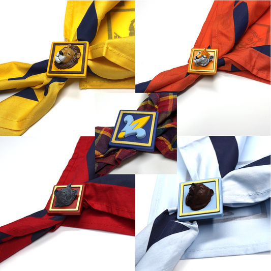Set of All 5 Cub Scout Neckerchief Slides
